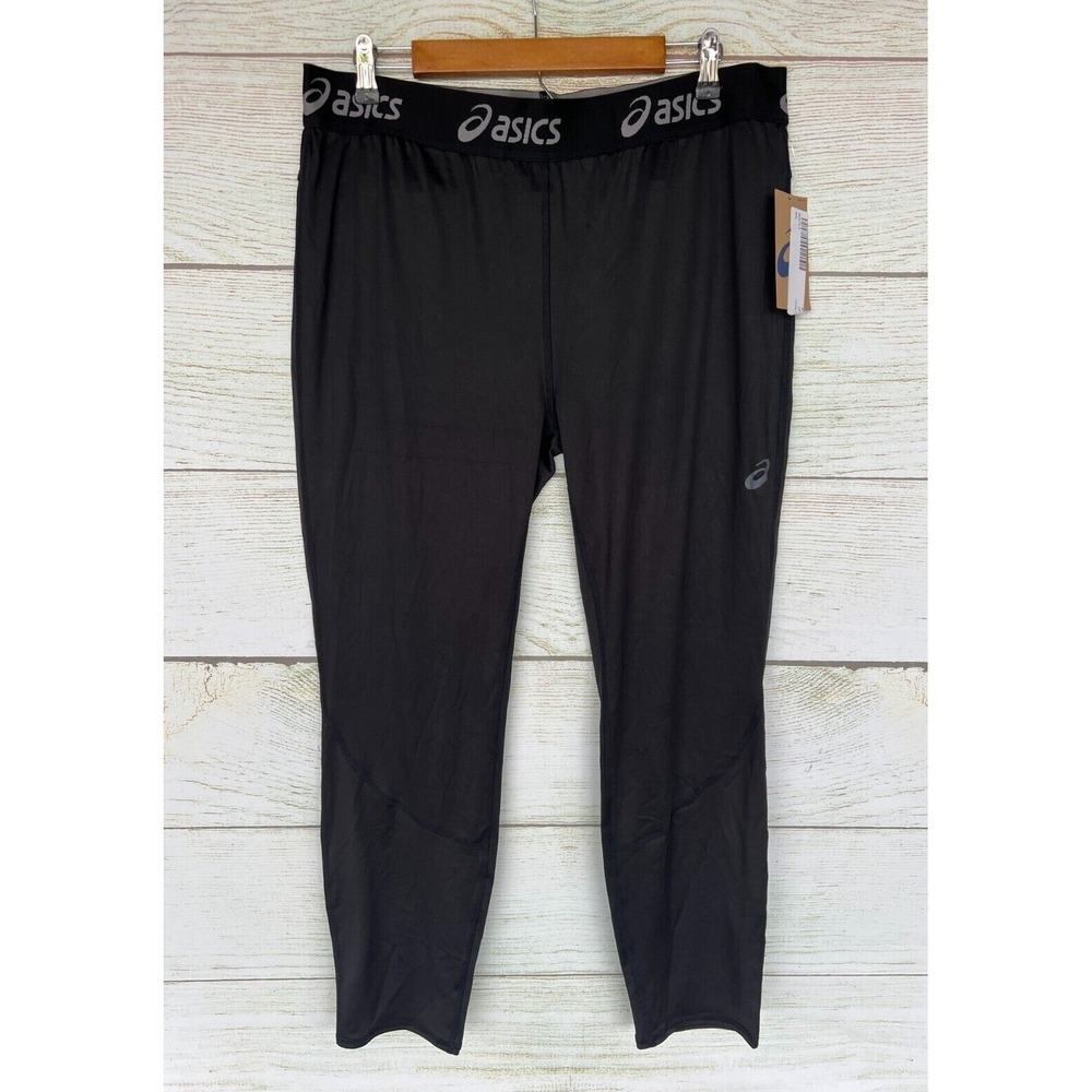 ASICS Base Layer Pants Mens Size XLarge Asics Black Base Layer Pants New
